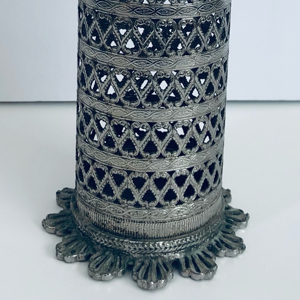 Rare Vtg ‘50s Vanity Filigree Hair Spray Can Cover Sa… Gem